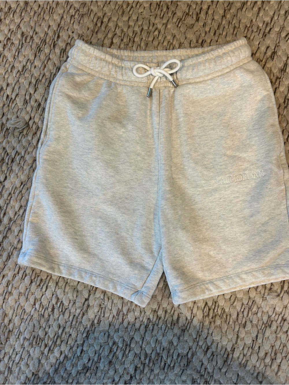 Air Jordan Fleece Shorts Men’s Small Gray Jumpman Zip Pocket